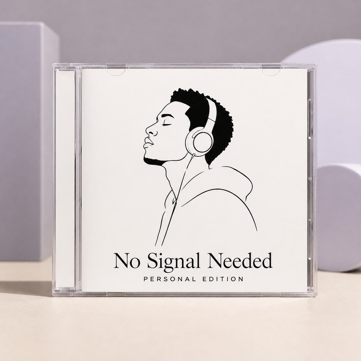 No Signal Needed: front of the closed jewel case